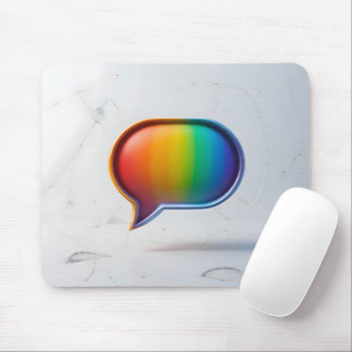 Mousepad Ícone de Diálogo Arco-Íris