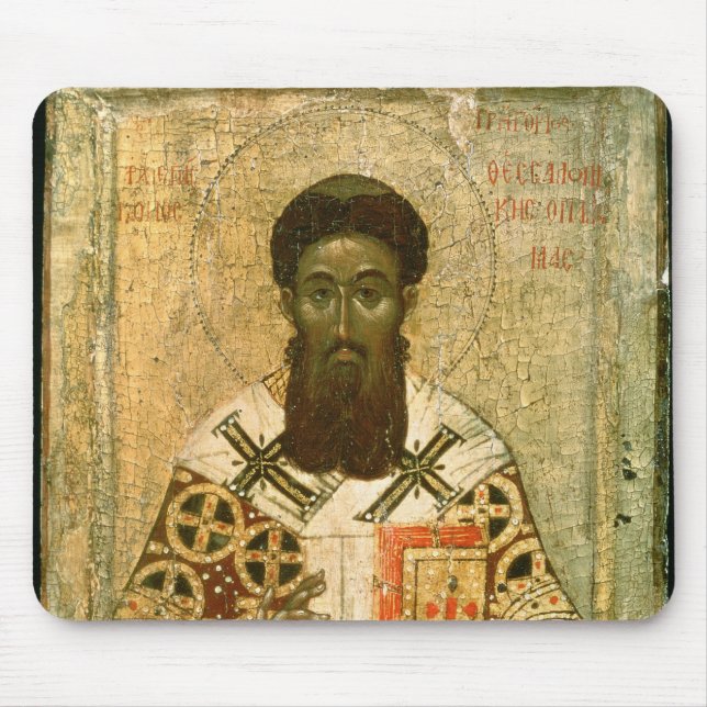 Mousepad Ícone do arcebispo de St Gregory de Tessalónica (Frente)