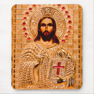Mousepad Ícone do ouro Jesus cristo