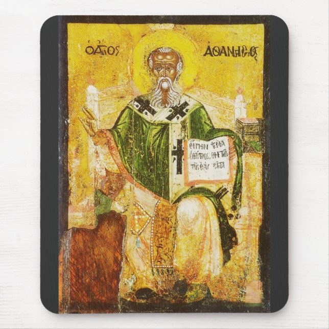 Mousepad Ícone Ortodoxo de São Atanásio de Alexandria (Frente)