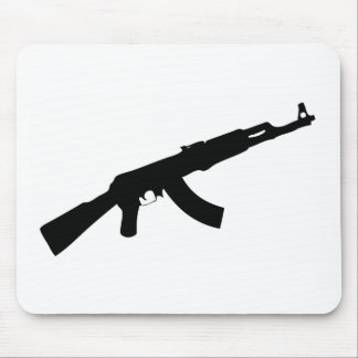Mousepad ícone preto do ak 47 da arma