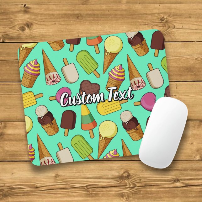 Mousepad Ícones de Sorvete (Criador carregado)