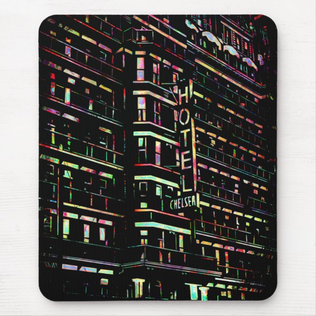 Mousepad Iconic Hotel Chelsea New York (Frente)