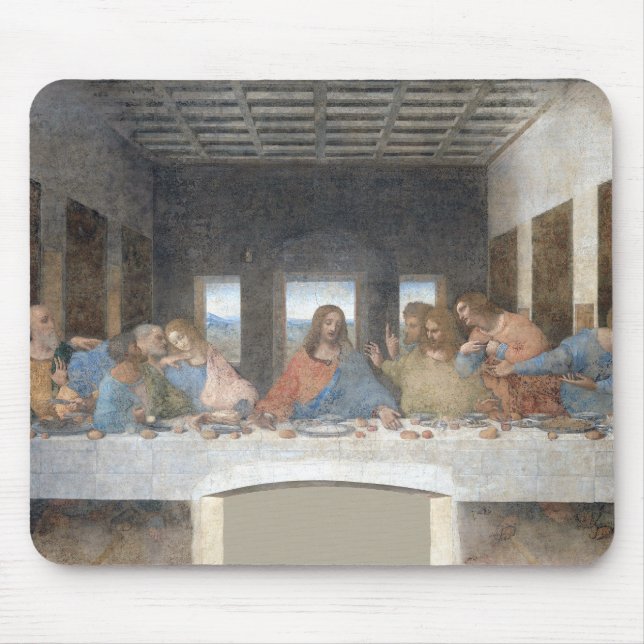 Mousepad Icônico Leonardo da Vinci O Último Jantar (Frente)