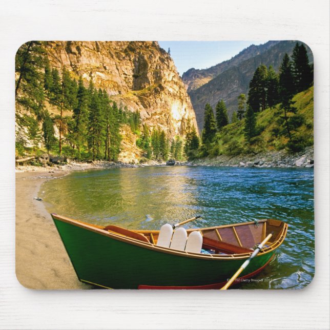 Mousepad IDAHO, barco de pesca em um Sandy Beach no (Frente)