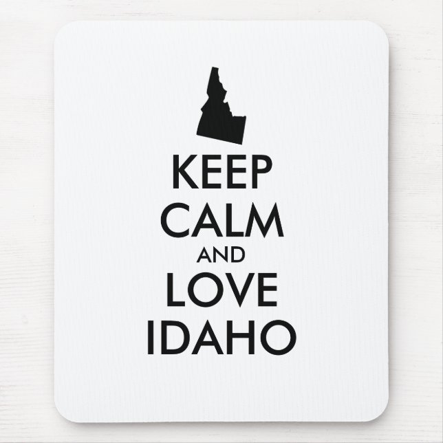 Mousepad IDAHO DE AMOR E CALMA DE MANUTENÇÃO personalizável (Frente)