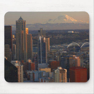 Mousepad Ideia aérea da skyline 2 da cidade de Seattle