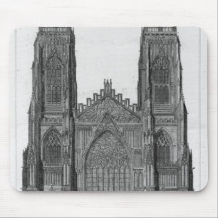 Mousepad Ideia da parte dianteira ocidental da catedral de