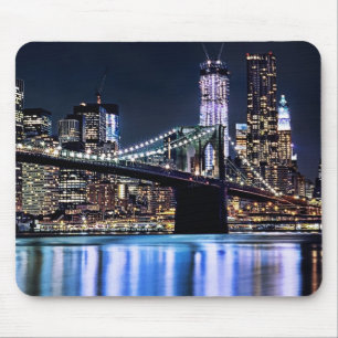 Mousepad Ideia da reflexão da ponte de Brooklyn de New Yor