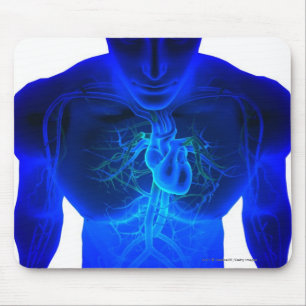 Mousepad Ideia de cima da disposição de vasos sanguíneos