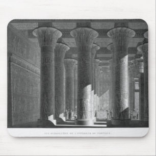 Mousepad Ideia de perspectiva do interior do portico, Esne