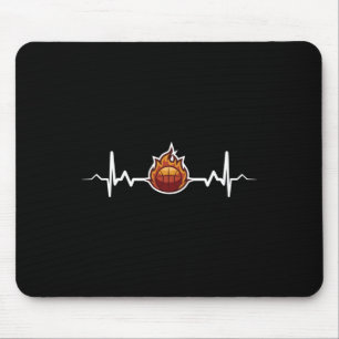Mousepad Ideia de Presente de Pulsação de Basquete