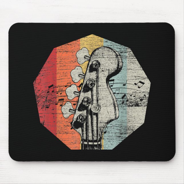 Mousepad Ideia De Presente Para Guitarrista Bass - Violão B (Frente)