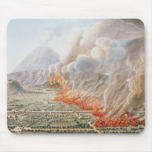 Mousepad Ideia de uma erupção do Monte Vesúvio que (Frente)