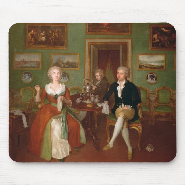 Mousepad Ideia de uma sala de estar, 1780 (Frente)