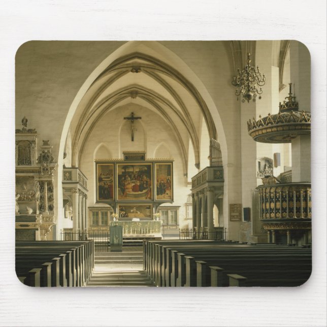 Mousepad Ideia do interior da igreja com (Frente)