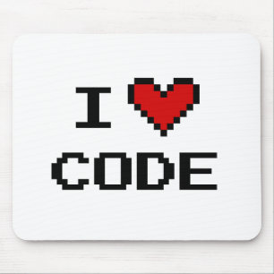 Mousepad Ideia do presente para programador i Código do c