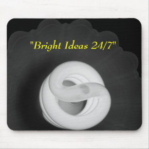 Mousepad "Ideias brilhantes 24/7" - Iluminação elétrica