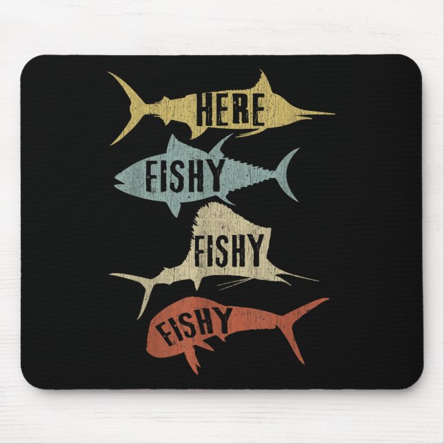 Mousepad Idéias de Presentes de Pesca de Água Salgada Diver (Frente)