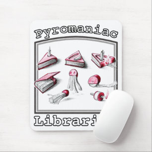 Mousepad Ideias do livro de revelação da Bibliotecária Pirr