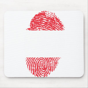 Mousepad Identidade do Orgulho do País de Impressão Digit