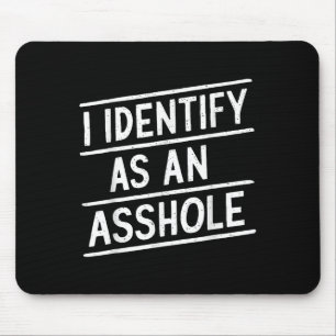 Mousepad Identifico-Me Como Um Memória De Sarcasmo Engraçad