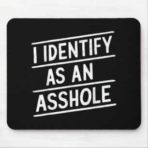 Mousepad Identifico-Me Como Um Memória De Sarcasmo Engraçad
