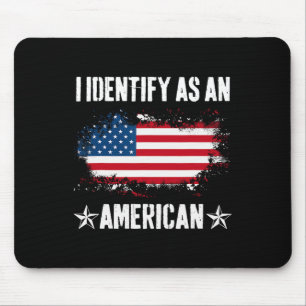 Mousepad Identifique como uma bandeira americana Orgulhosa
