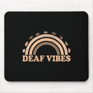 Mousepad Idioma de Sinal Asl Gesto Mão surda Vibes Awarenes