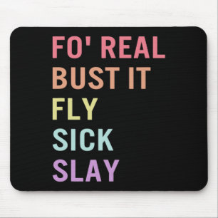 Mousepad Idioma do Busto Real Asl Slang Tee Deaf Awaren