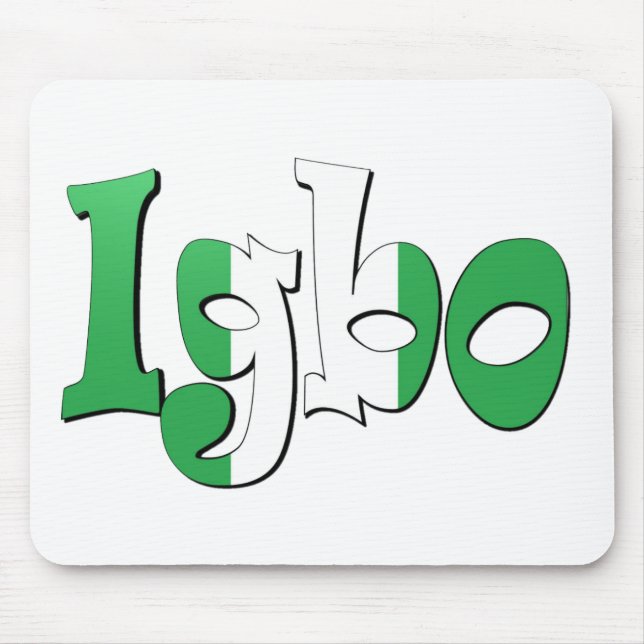 Mousepad Igbo (bandeira nigeriana) (Frente)