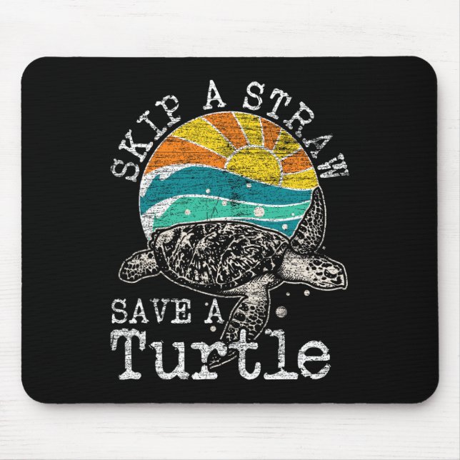 Mousepad Ignorar Uma Palha Salvar Uma Tartaruga (Frente)