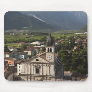Mousepad Igreja colegiada de manhã, Arco, Trento