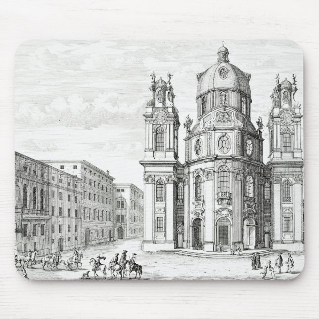 Mousepad Igreja de Notre Dame, Salzburg, Áustria, 'de (Frente)