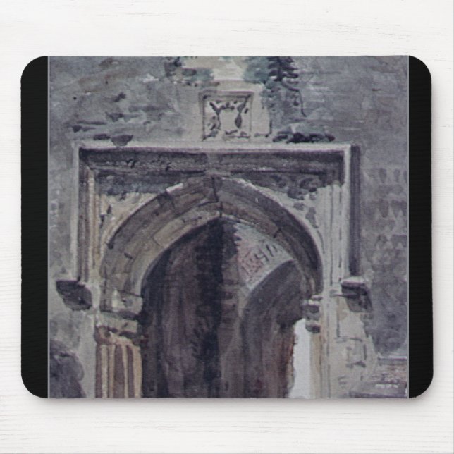 Mousepad Igreja do leste de John Constable | Bergholt (Frente)