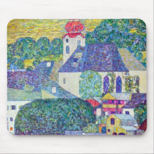 Mousepad Igreja do St. Wolfgang por Gustavo Klimt, arte do