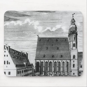 Mousepad Igreja e escola de St Thomas em Leipzig, 1723
