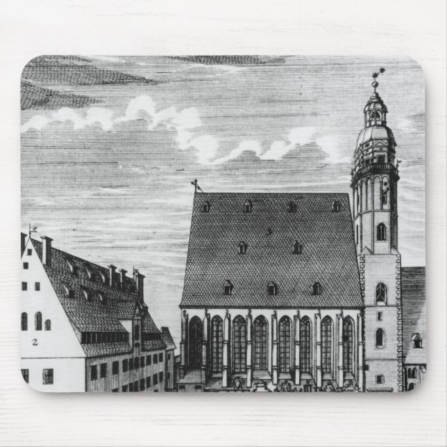 Mousepad Igreja e escola de St Thomas em Leipzig, 1723 (Frente)