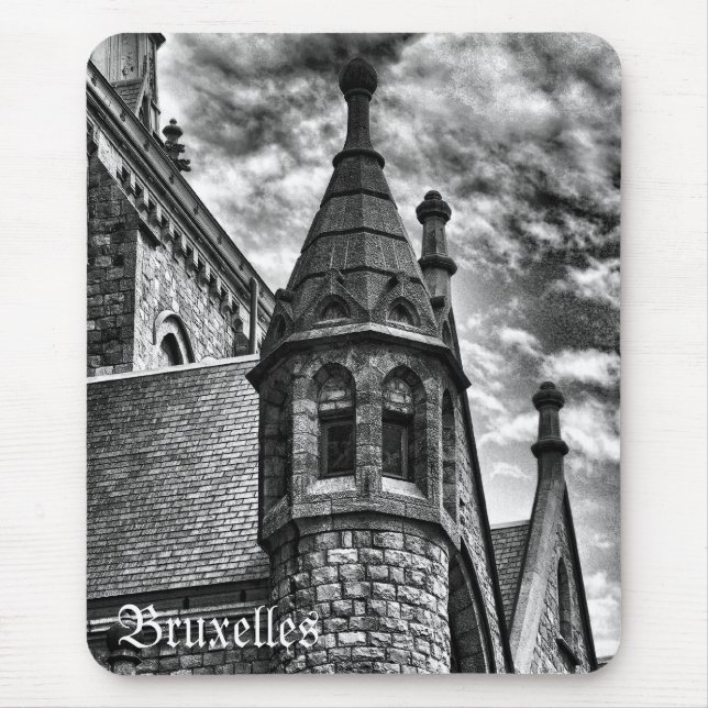 Mousepad Igreja gótica em estilo vintage (Frente)