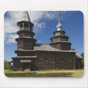 Mousepad igreja ortodoxa russa de madeira tradicional