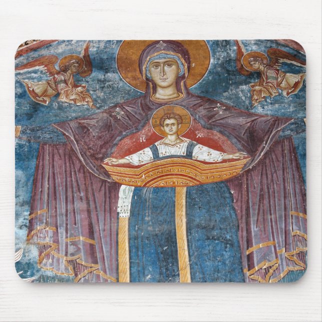 Mousepad Igreja Ortodoxa Sérvia, e um local da UNESCO, (Frente)