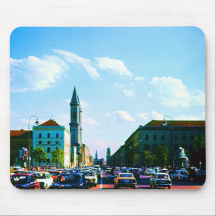 Mousepad Igreja universitária vintage munich ludwigstraße
