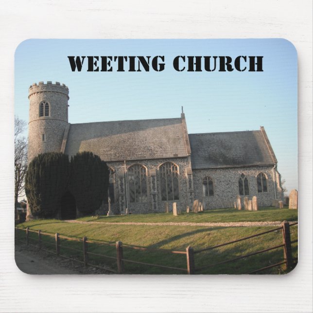 Mousepad Igreja Weeting Weeting Norfolk Inglaterra (Frente)
