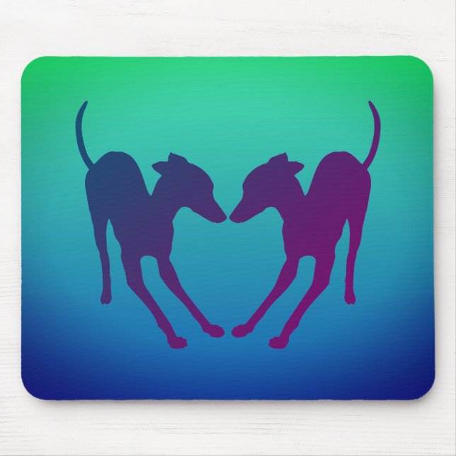 Mousepad IGs para Reprodução de Greyhounds Italiano (Frente)