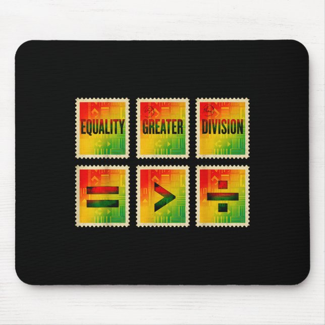 Mousepad Igualdade É Maior Que O Mês Da História Negra R (Frente)