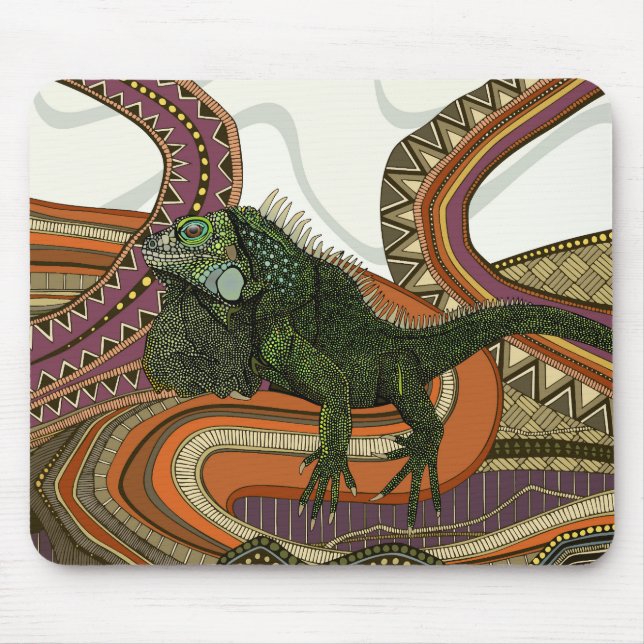 Mousepad iguana verde (Frente)