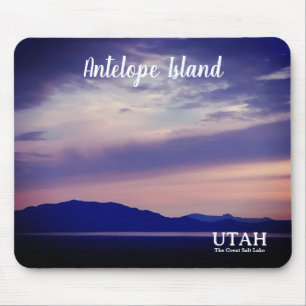 Mousepad Ilha Antelope, Lago Salt Excelente, UT