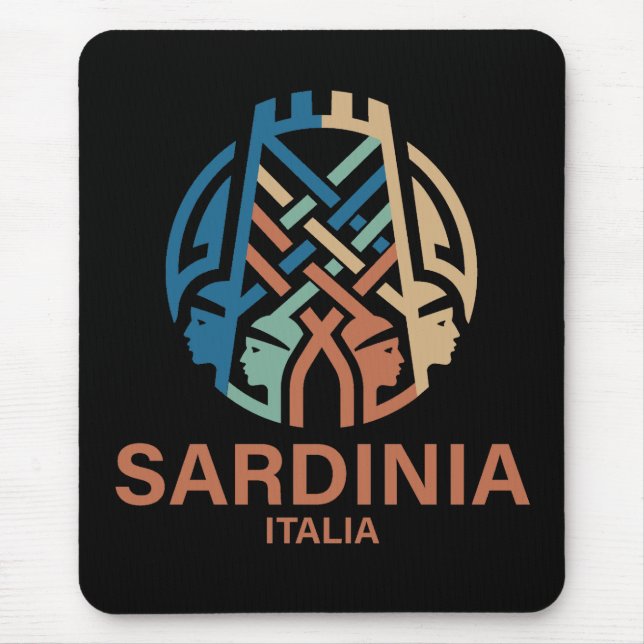 Mousepad Ilha da Sardenha Itália (Frente)