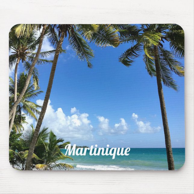 Mousepad Ilha de Caribe, Martinica (Frente)