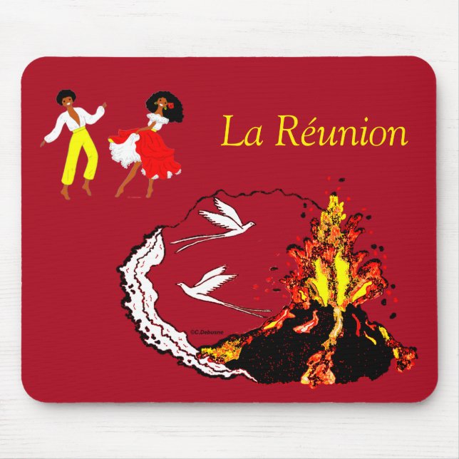 Mousepad Ilha de La Réunion (Frente)